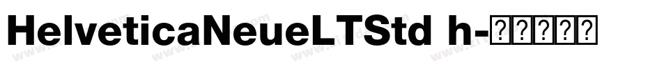 HelveticaNeueLTStd h字体转换